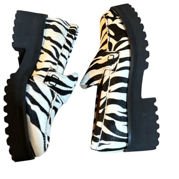 All Black Lugg Lady Loafer Sz 36, 5.5US - Picture 2 of 8